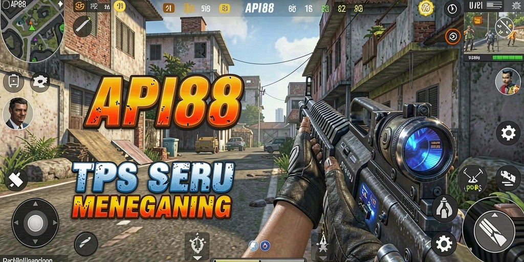 Screenshot API88 menampilkan aksi seru dalam permainan TPS.