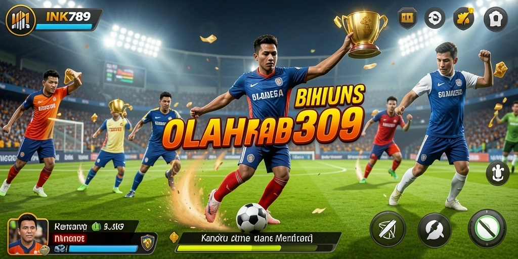 Tampilan gameplay INK789 dengan momen seru pertandingan olahraga.