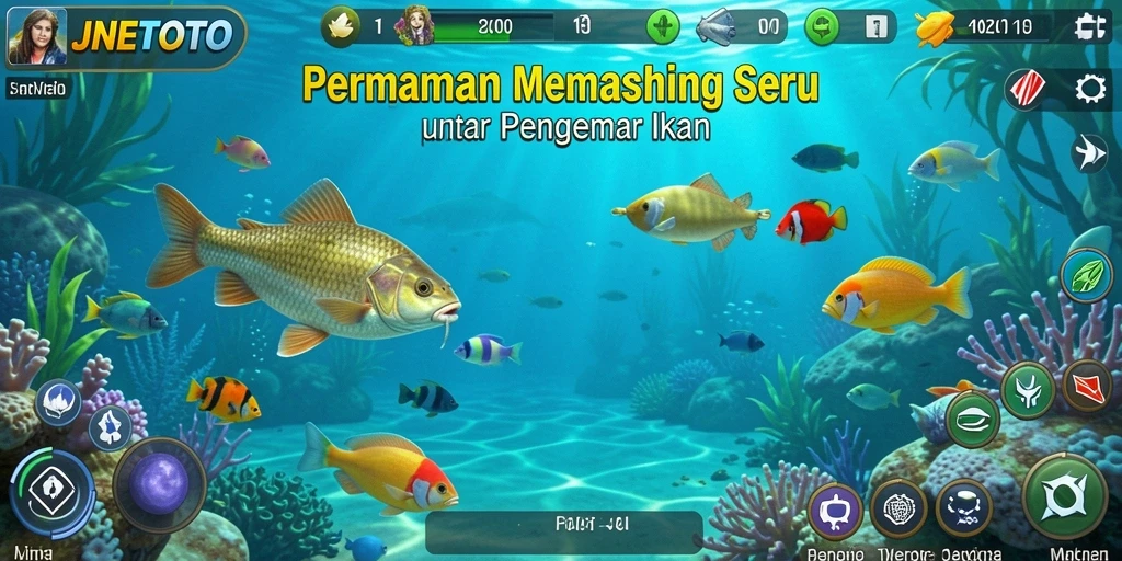 Screenshot JNETOTO menampilkan gameplay memancing yang seru dan menantang.