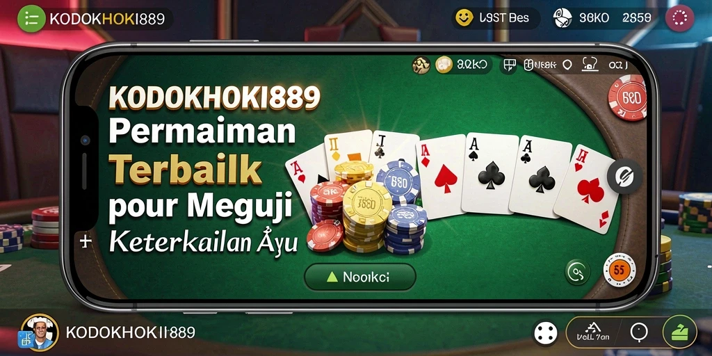 Screenshot utama KODOKHOKI889 menampilkan gameplay seru permainan Poker.