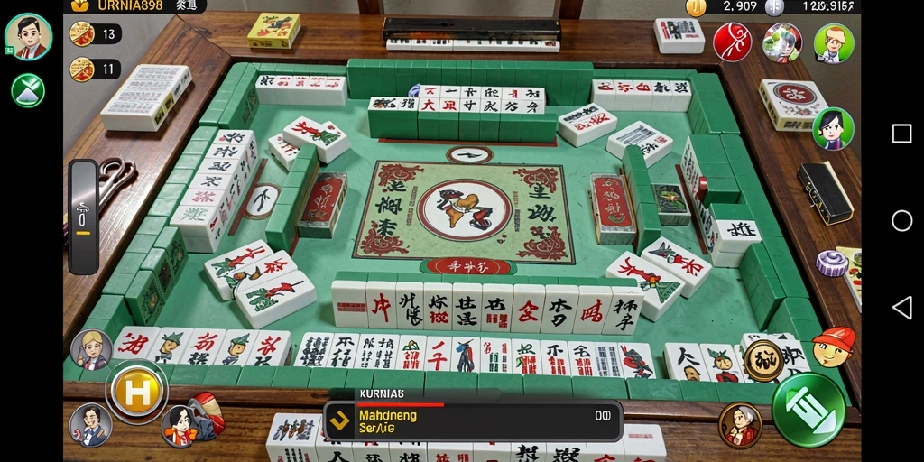 Tampilan gameplay yang menawan dari KURNIA898, merasakan keseruan Mahjong.