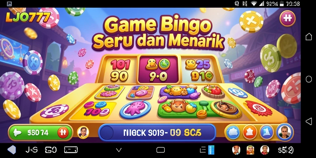Tampilan gameplay seru LJO777 dalam permainan Bingo.