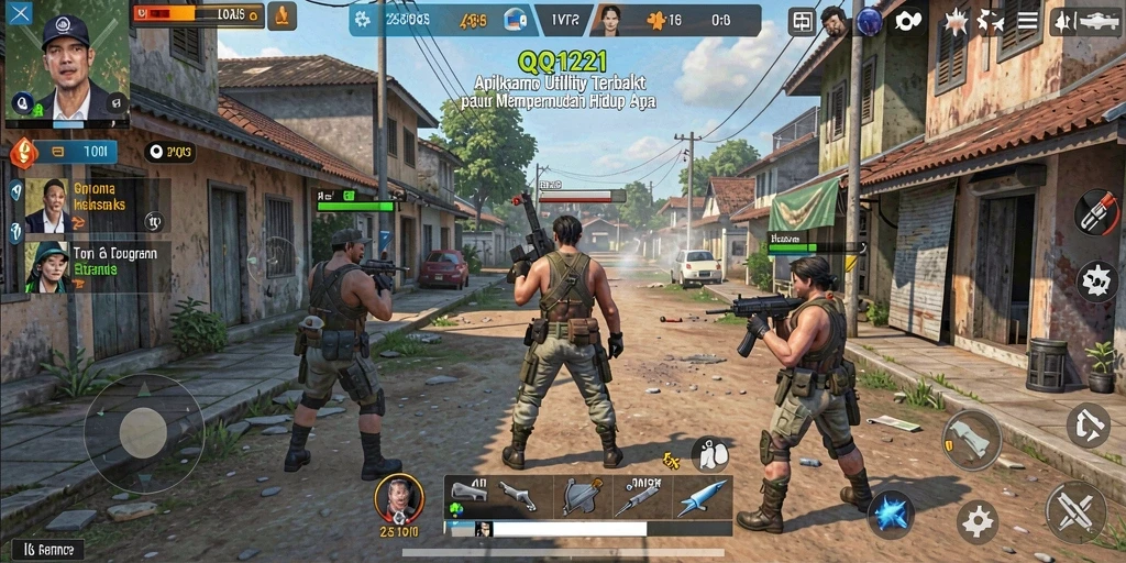 Screenshot QQ1221 menampilkan antarmuka pengguna yang efisien dan alat-alat Utility yang bermanfaat.