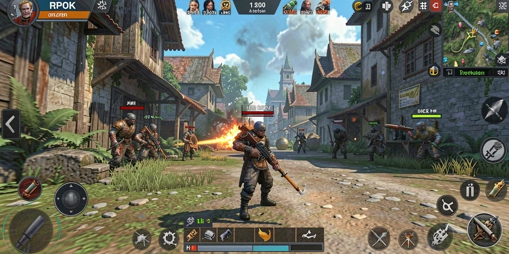 Tampilan gameplay RPOK yang menegangkan dan strategis.