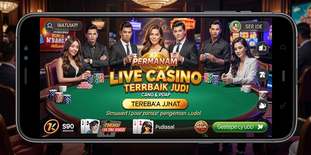 Screenshot gameplay S80 yang menampilkan suasana Live Casino yang mendebarkan.