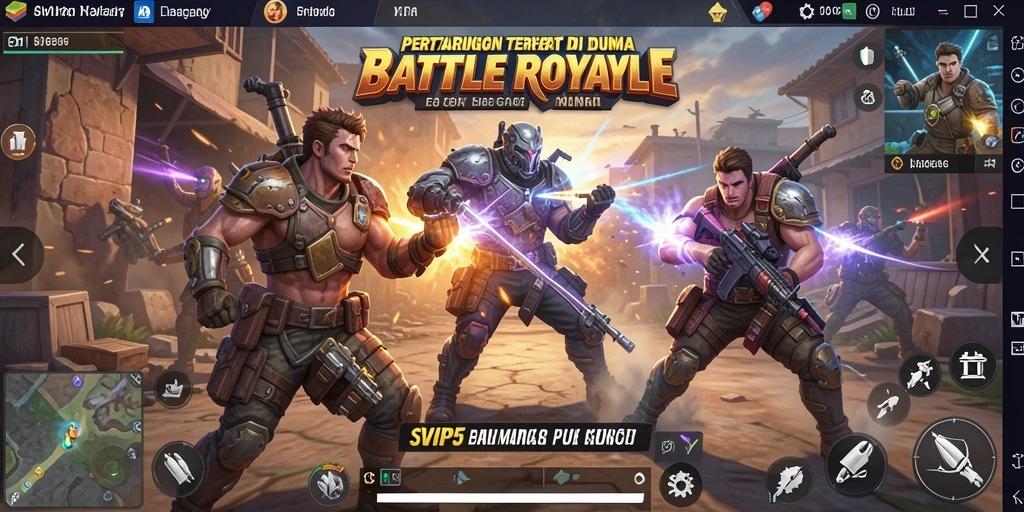 Tangkapan layar dari gameplay seru dalam SVIP5 Battle Royale.